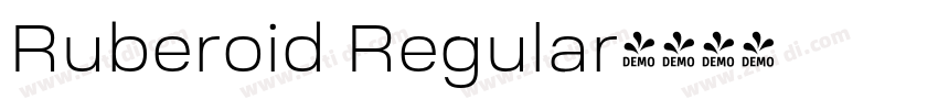 Ruberoid Regular字体转换